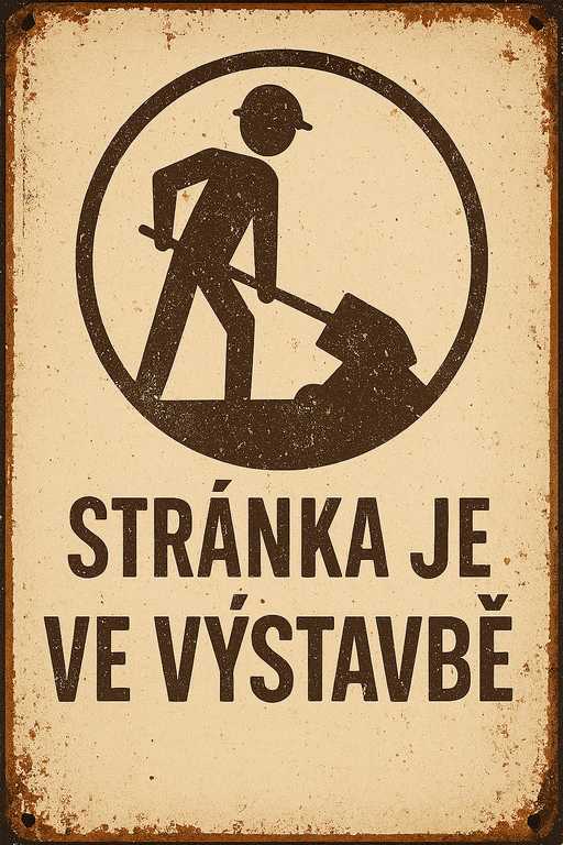 Stránka je ve výstavbě – retro styl
